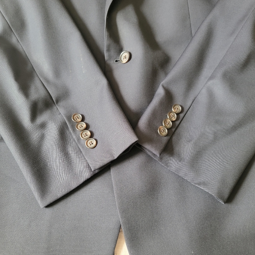 Lauren Ralph Lauren LRL 100%‎ Wool Two-Button Closure Suit Jacket Coat Size 44R - Picture 8 of 13
